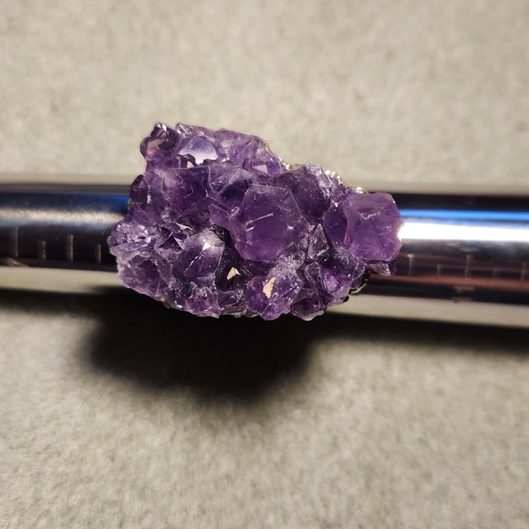 Amethyst raw geode ring - Picture 2 of 4